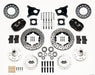 Wilwood Forged Dynalite Front Kit 11.00in Drilled AMC 71-76 OE Disc w/o Bendix Brakes