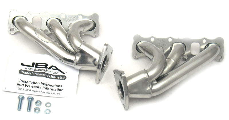 JBA 04-15 Nissan 4.0L V6 1-5/8in Primary Silver Ctd Cat4Ward Header JBA