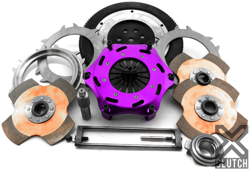 XClutch 1997 Mitsubishi Lancer EVO IV 2.0L 7.25in Triple Solid Ceramic Clutch Kit XCLUTCH