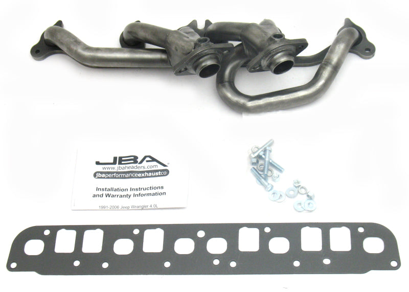 JBA 00-06 Jeep 4.0L 1-1/2in Primary Raw 409SS Cat4Ward Header JBA