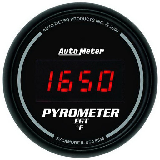 Autometer Z Series 52mm 0-2000 Deg F Digital EGT/Pyrometer Gauge AutoMeter