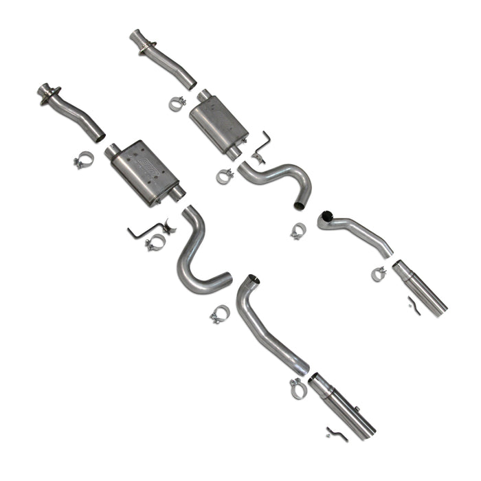 BBK 86-04 Mustang Cat Back Kit Varitune Mufflers Stainless Steel Tips BBK