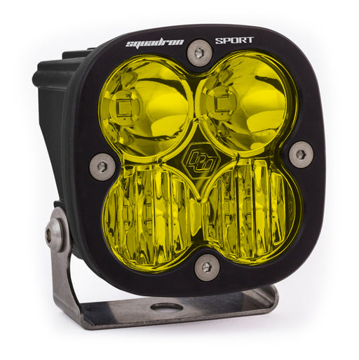 Baja Designs Squadron Sport Driving/Combo Pattern Black LED Light Pod - Amber Baja Designs