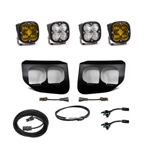 Baja Designs Ford Super Duty (20-On) Fog Lights FPK Amber SAE/Sport DC Baja Designs w/Upfitter Baja Designs