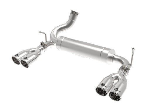 aFe Vulcan Series 2.5in 304 SS Axle-Back Exhaust Polished 07-18 Jeep Wrangler (JK) V6-3.6/3.8L aFe