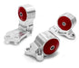 Innovative 88-91 Civic B-Series Silver Aluminum Mounts Solid Bushings (Cable to Hydro Conversion) Innovative Mounts