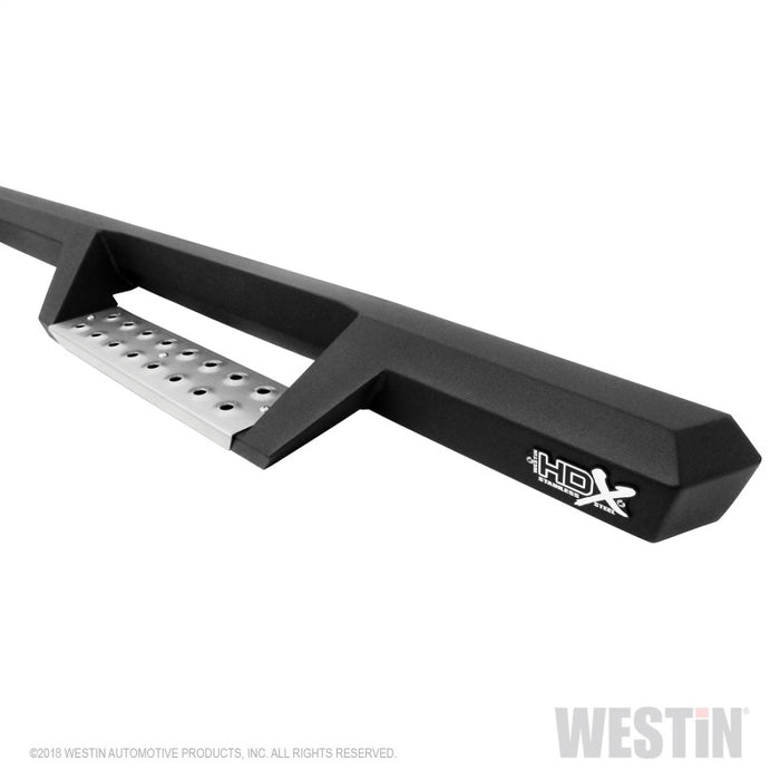 Westin/HDX 99-16 Ford F-250/350 Crew Cab (6.75ft Bed) Stainless Drop Nerf Step Bars - Textured Black Westin
