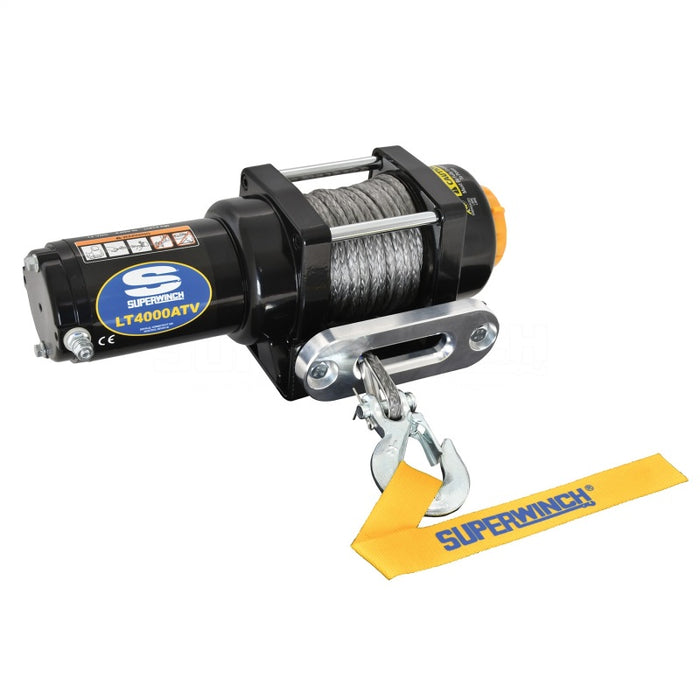 Superwinch 4000 LBS 12V DC 3/16in x 50ft Synthetic Rope LT4000 Winch Superwinch