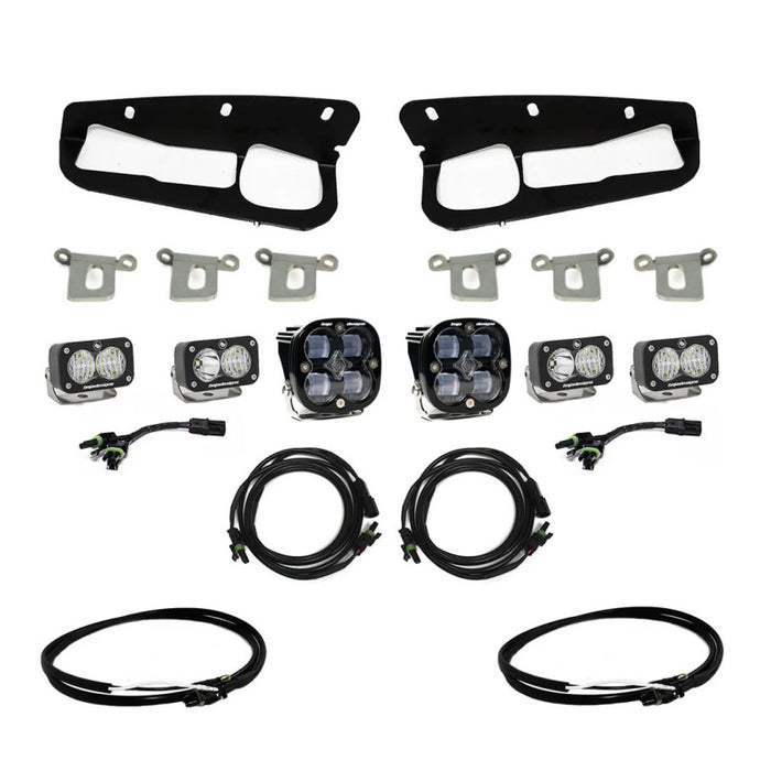 Baja Designs 2021+ Ford Bronco Clear SAE Fog Pocket Kit w/Upfitter Baja Designs