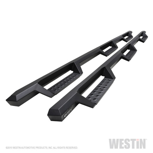 Westin/HDX 19-20 Ram 2500/3500 Crew Cab (8ft Bed) Drop Wheel to Wheel Nerf Step Bars - Txt Black Westin