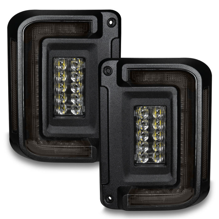 Oracle 07-17 Jeep Wrangler JK Flush Mount LED Tail Lights - Tinted SEE WARRANTY ORACLE Lighting