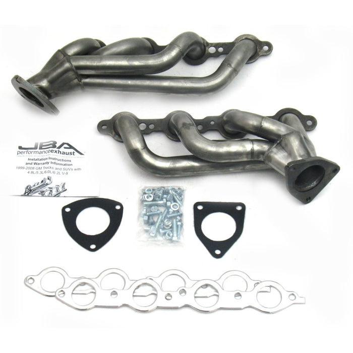 JBA 03-06 GM Truck 6.0L LS w/o EGR 1-5/8in Primary Raw 409SS Cat4Ward Header JBA