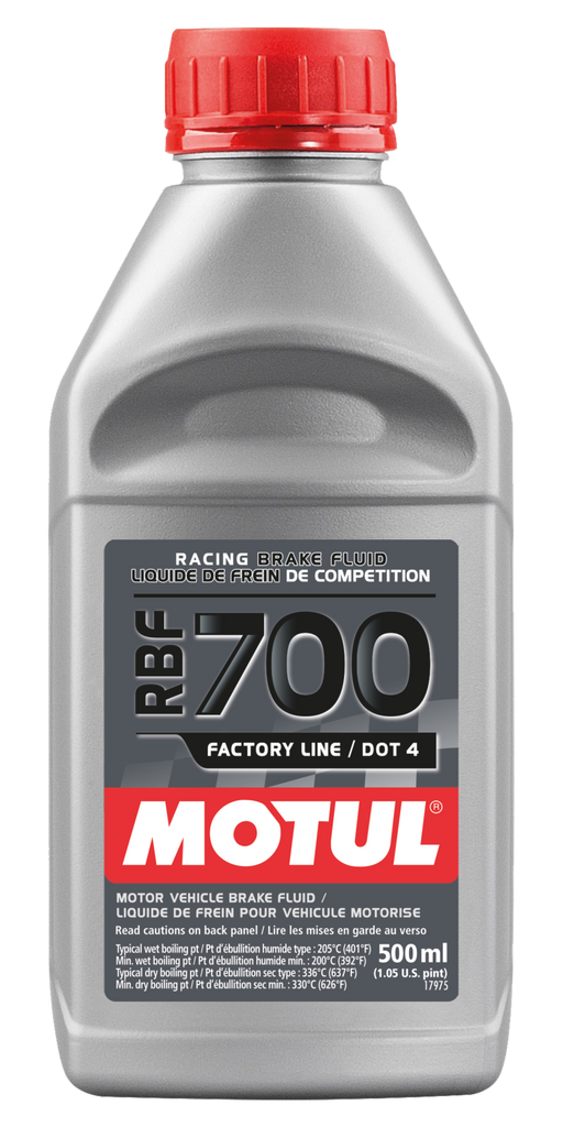 Motul 1/2L Brake Fluid RBF 700 - Racing DOT 4 Motul