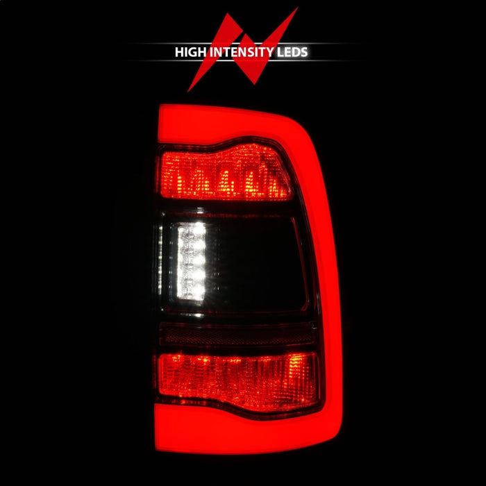 ANZO 09-18 Dodge Ram 1500 Sequential LED Taillights Smoke Black ANZO