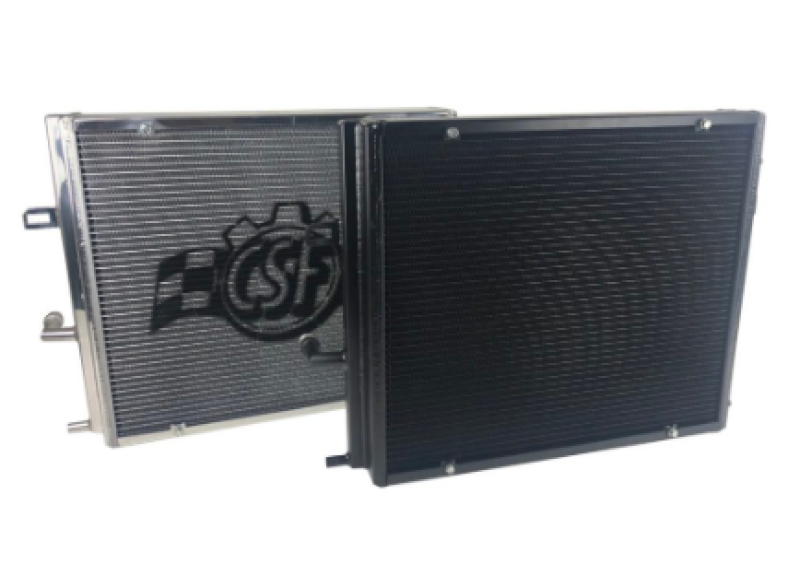 CSF BMW B58/B48 Front Mount Triple-Pass Heat Exchanger w/Rock Guard - Black CSF