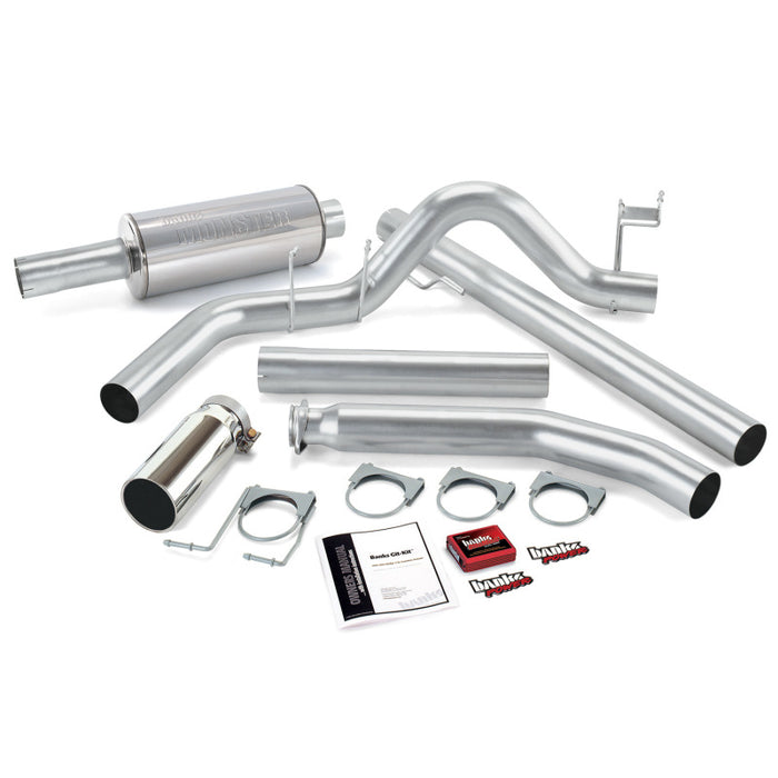 Banks Power 01 Dodge 5.9L Ext Cab Git-Kit - SS Single Exhaust w/ Chrome Tip Banks Power