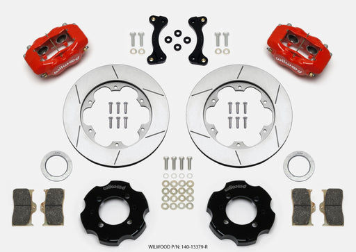 Wilwood Forged Dynalite Front Hat Kit 11.00in GT Rotor Red 95-05 Miata