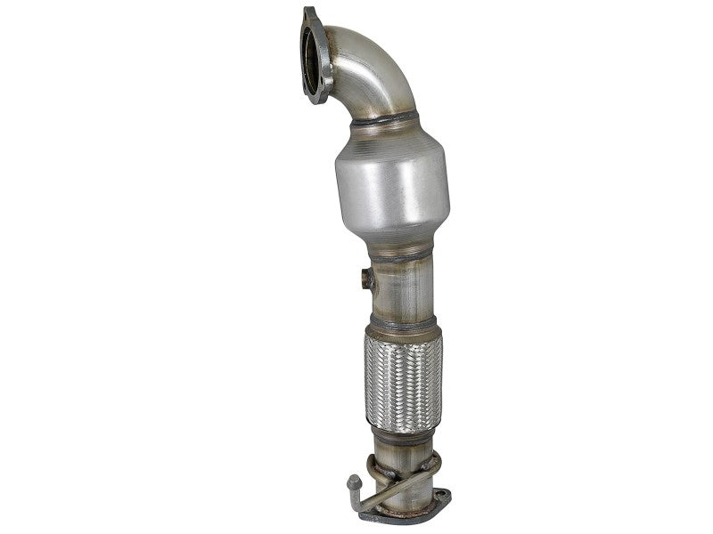 aFe Power Twisted Steel SS304 Downpipe 2.5in w/Cat 17-18 Hyundai Elantra L4-1.6L (t) aFe