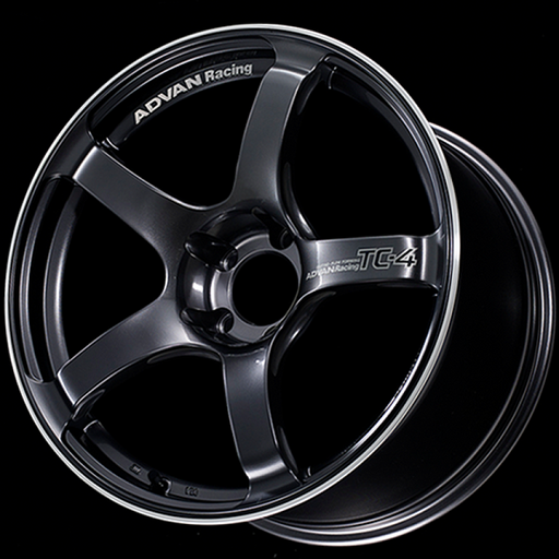 Advan TC4 18x9.5 +12 5-114.3 Racing Gunmetallic and Ring Wheel Advan
