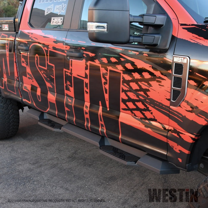 Westin/HDX 17-18 Ford F-150 SuperCrew Xtreme Nerf Step Bars - Textured Black Westin