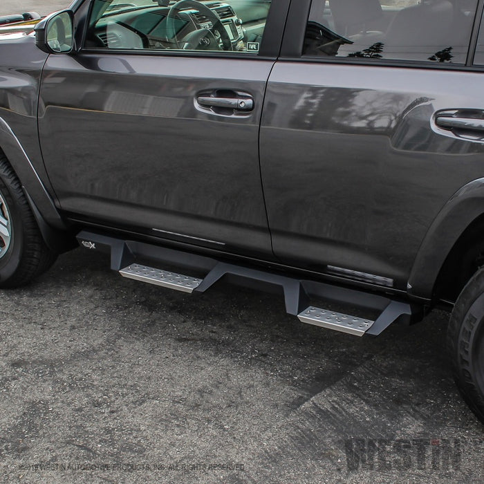 Westin 10-17 Toyota 4Runner Trail Edition (Excl. Ltd) HDX Stainless Drop Nerf Step Bars - Tex. Blk Westin