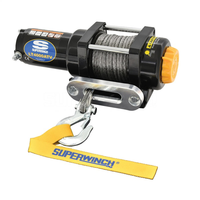 Superwinch 4000 LBS 12V DC 3/16in x 50ft Synthetic Rope LT4000 Winch Superwinch
