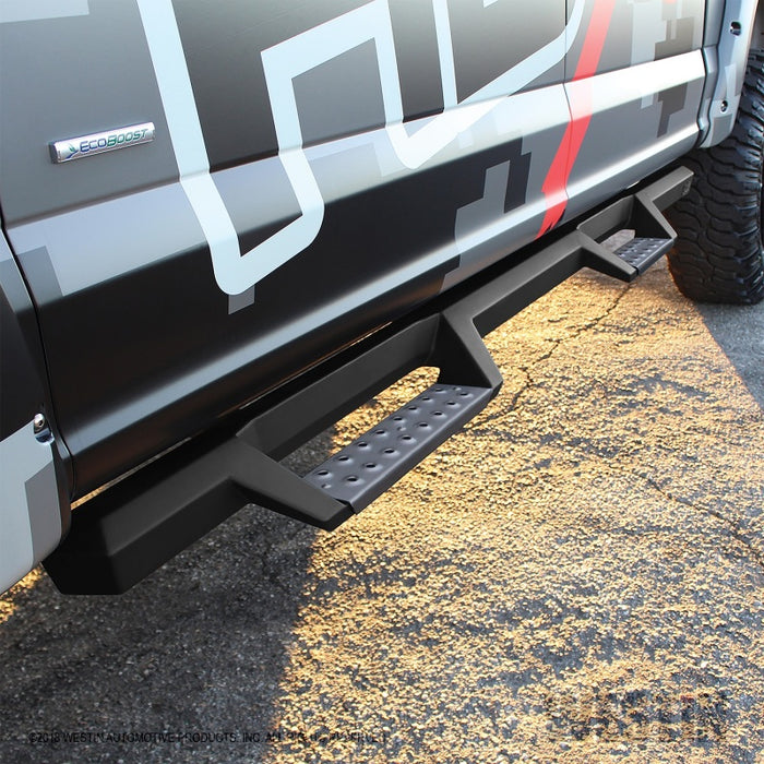 Westin/HDX Stainless 15-18 Ford F-150 SC/17-18 F-250/F-350 CC Drop Nerf Step Bars - Textured Black Westin