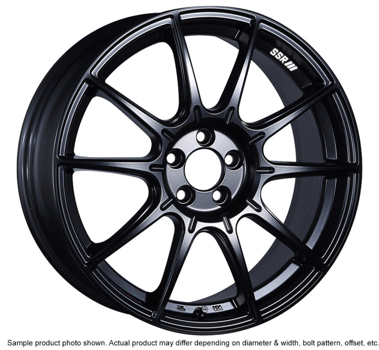 SSR GTX01 18x7.5 5x114.3 53mm Offset Flat Black Wheel SSR