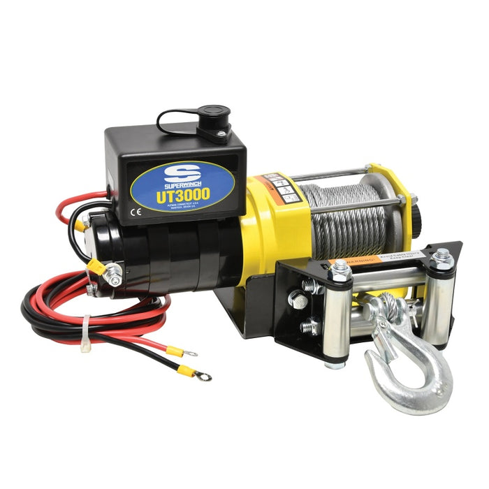 Superwinch 3000 LBS 12V DC 3/16in x 40ft Steel Rope UT3000 Winch Superwinch