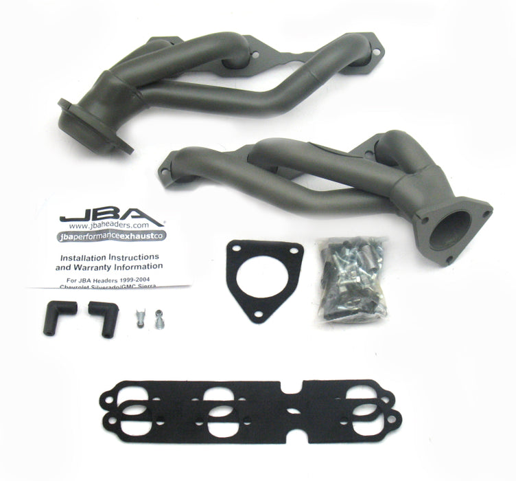 JBA 03-13 GM Truck 4.3L V6 1-1/2in Primary Ti Ctd Cat4Ward Header JBA
