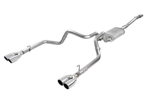 aFe Vulcan Series 3in-2-1/2in 304 SS Cat-Back 2019 GM Silverado 1500 V8-5.3L w/ Polished Tips aFe