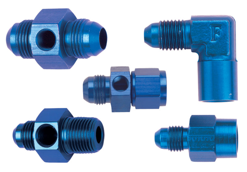 Fragola Inline Gauge Adapter -10AN Male x -10AN Fem Fragola