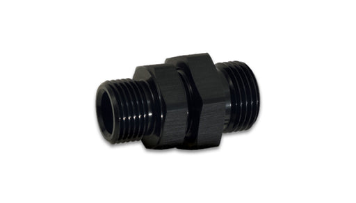 Vibrant -10AN to -8AN ORB Male to Male Union Adapter - Anodized Black Vibrant