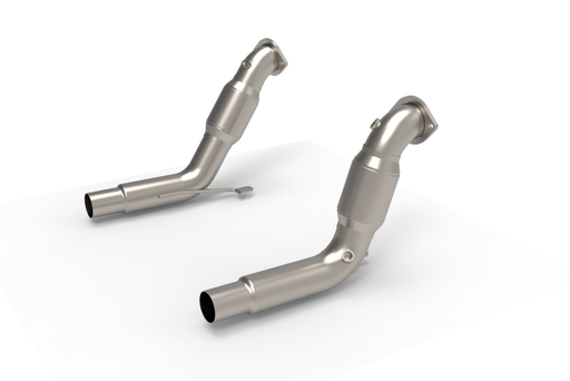 Kooks 20-24 Ford Exployer ST/Aviator 3in x 2-1/2in Stainless Steel GREEN Catted Downpipes Kooks Headers