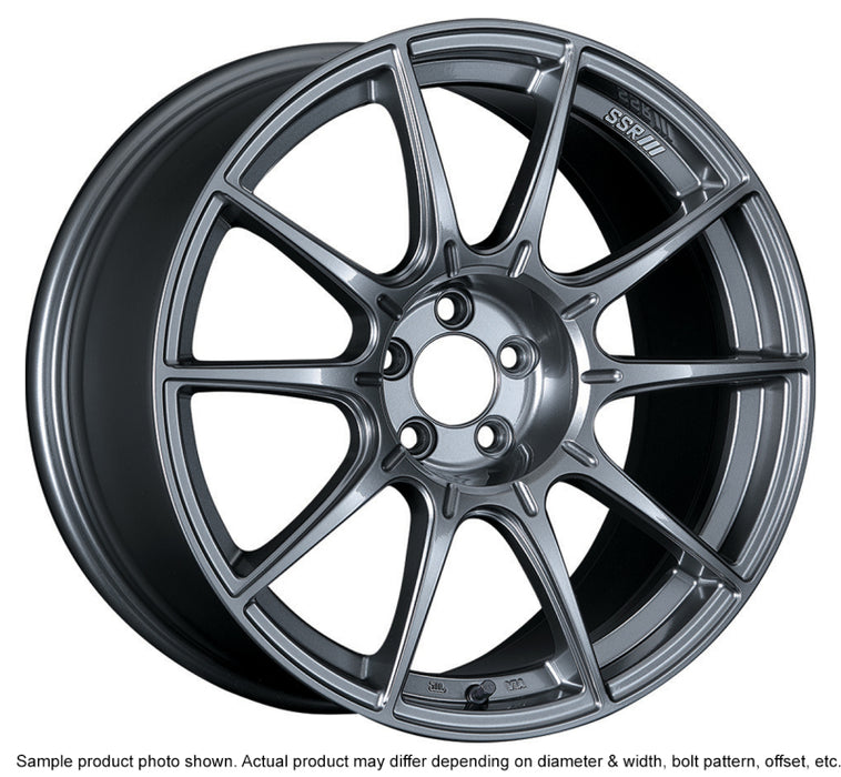 SSR GTX01 17x9 5x114.3 15mm Offset Dark Silver Wheel SSR