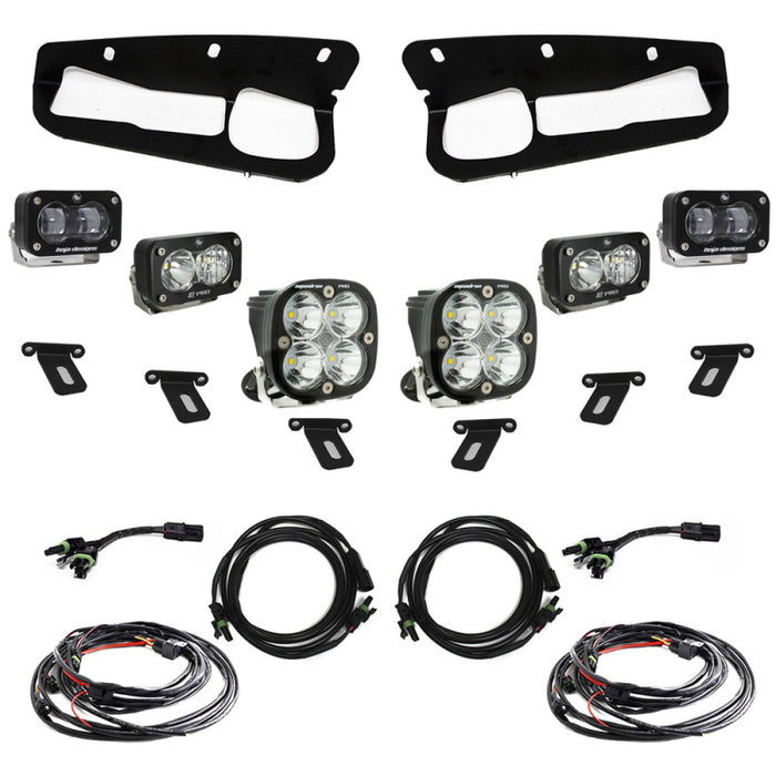 Baja Designs 21-22 Ford Bronco w/Steel Bumper S2 SAE Pro Fog Pocket Light Kit - Clear Baja Designs
