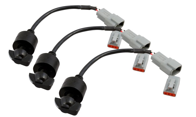 Haltech Triple Switch Panel Kit w/Yellow & Red Knobs Haltech