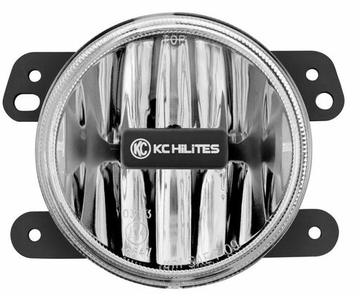 KC HiLiTES 10-18 Jeep JK 4in. Gravity G4 LED Light 10w SAE/ECE Clear Fog Beam (Single) KC HiLiTES