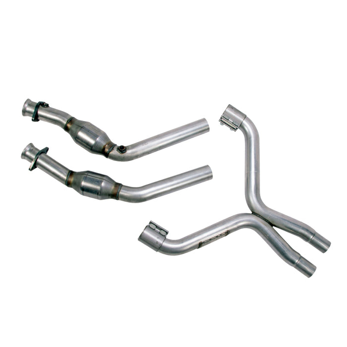 BBK 11-14 Mustang 3.7 V6 High Flow X Pipe With Catalytic Converters - 2-1/2 BBK