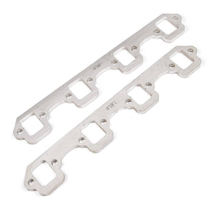 Stainless Works SBF Stock Rectangular Shaped Port 304SS Exhaust Flanges 1-5/8in Primaries (2in BP) Stainless Works