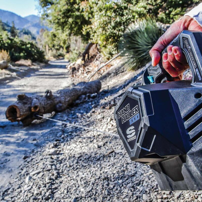 Superwinch Hand Hauler 1000 Winch 24 VDC 1000 lbs Line Pull Soft Shackle Rope End Safely Superwinch