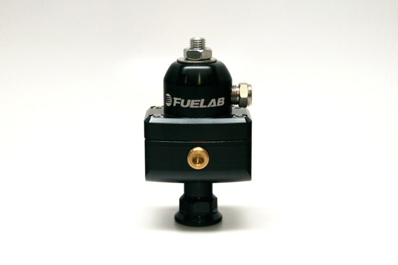 Fuelab 575 Carb Adjustable Mini FPR Blocking 1-3 PSI (1) -6AN In (2) -6AN Out - Black Fuelab