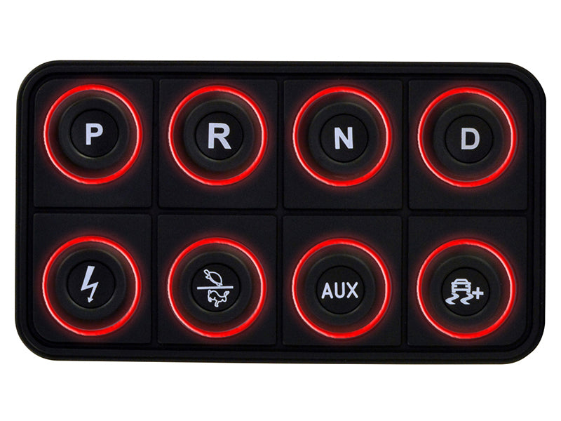 AEM EV 8 Button Keypad CAN Based Programmable Backlighting AEM