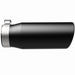 MagnaFlow Tip Stainless Black Coated Single Double Round Single Outlet 5in Dia 4in Inlet 13in L Magnaflow