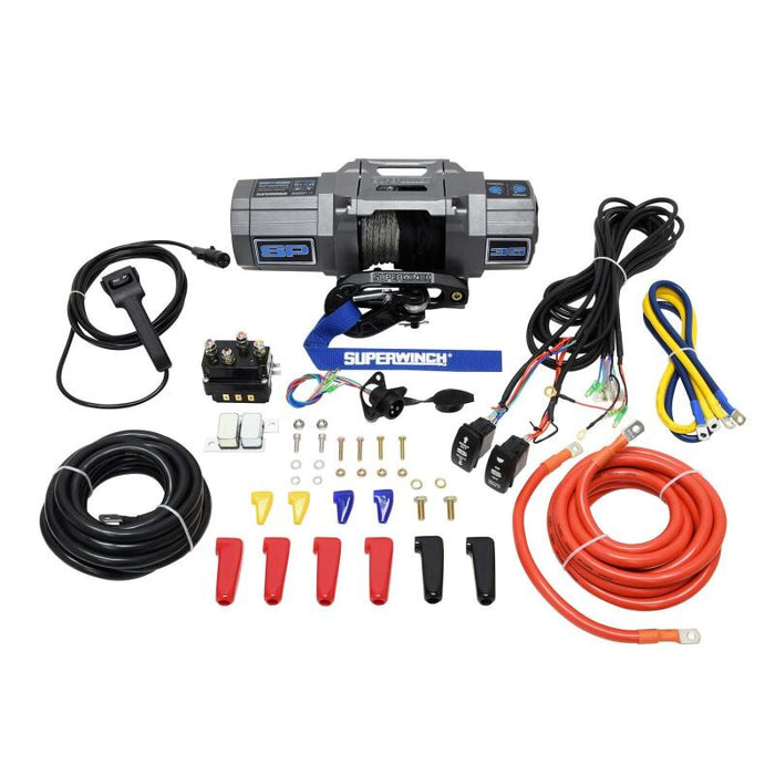 Superwinch 3500 LBS 12V DC 7/32in x 40ft Synthetic Rope Hawse Fairlead SP 35SR Winch Superwinch
