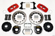 Wilwood AERO4 Rear P-Brake Kit 14.00in Drilled Red Chevy 12 Bolt w/ C-Clips