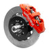 Wilwood 55-57 Chevy Bel Air Aerolite 6R Kit, 5 x 4.50in/4.75in Hub - 14.00 Slotted Rotor - Red