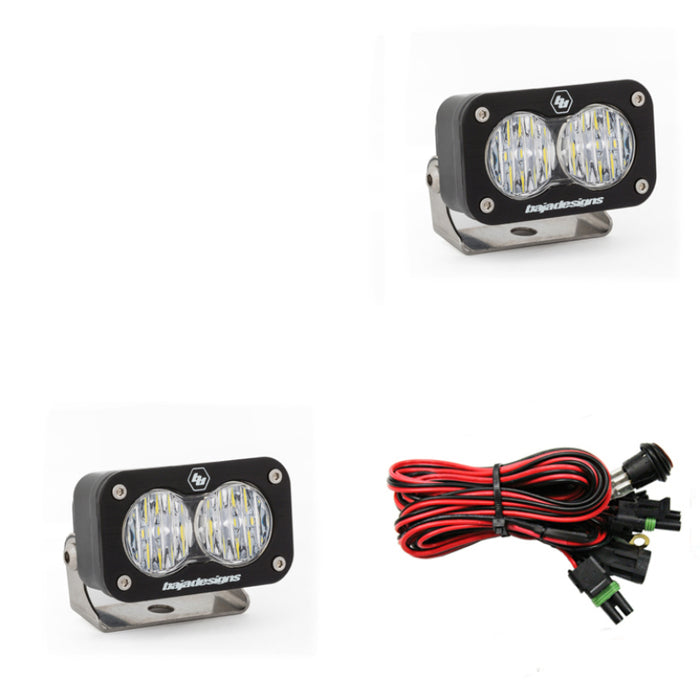 Baja Designs S2 Sport Wide Cornering Pattern Pair LED Work Light - Clear Baja Designs