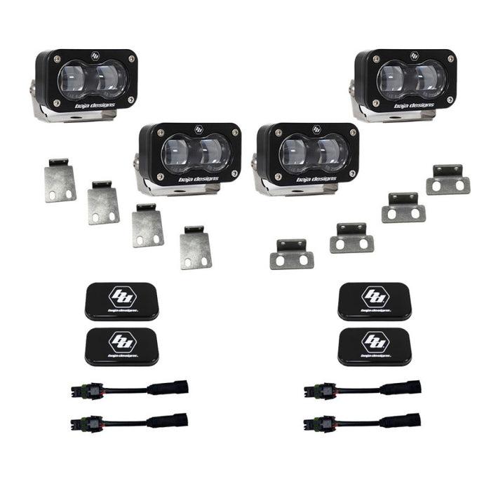 Baja Designs 21-22 Ford F-150 Raptor S2 SAE Dual Fog Pocket Light Kit - Clear Baja Designs