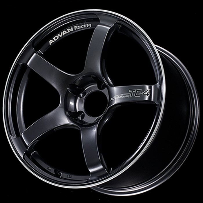 Advan TC4 18x8.5 +38 5-114.3 Racing Gunmetallic and Ring Wheel Advan